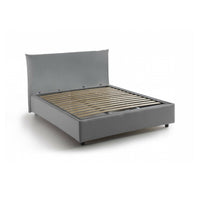 Amorino, Letto Piazza e Mezza Sfoderabile Made in Italy, Grigio