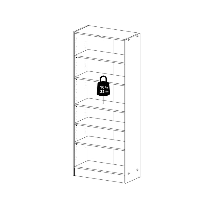 Scarpiera Erinni, Mobile portascarpe, Armadio da ingresso multiuso, Mobiletto per calzature, 69x35 h170 cm, Quercia