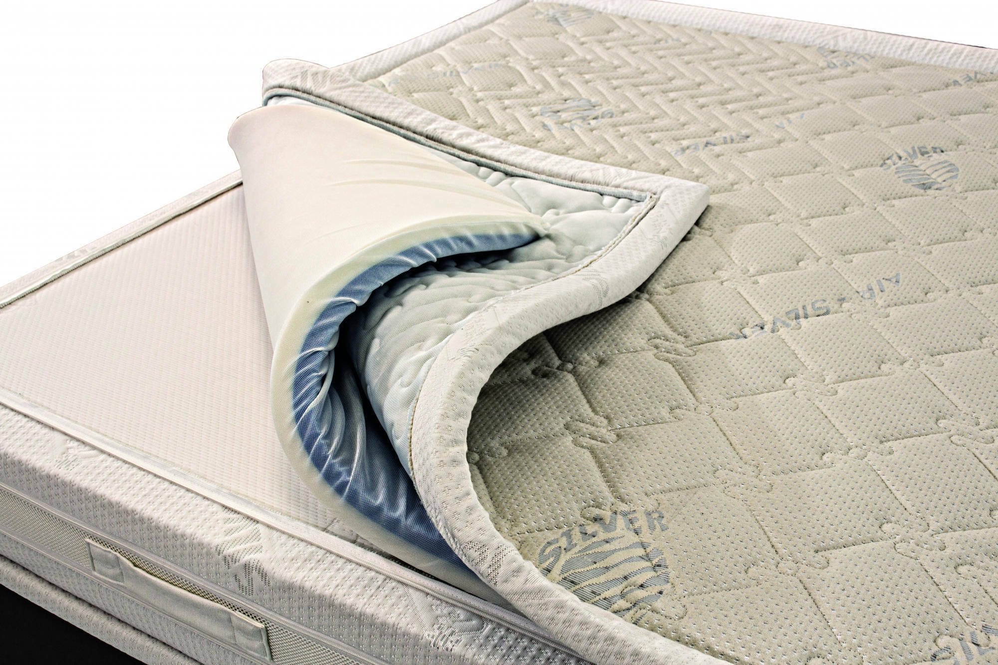 Alvito, Materasso Piazza e Mezza Sfoderabile Made in Italy, 190x120x37h cm Grigio