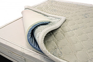 Alvito, Materasso Piazza e Mezza Sfoderabile Made in Italy, 190x120x37h cm Grigio