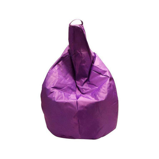 Pouf a sacco elegante, colore viola, Misure 80 x 120 x 80 cm