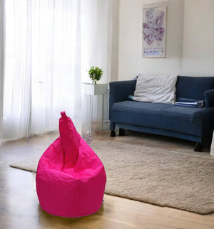 Poltrona a sacco a tinta unita, colore fuxia, Misure 80 x 120 x 80 cm