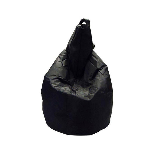 Poltrona a sacco a tinta Angillina, colore nero, Misure 80 x 120 x 80 cm