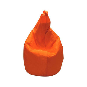 Poltrona a sacco a tinta Angillina, colore arancione, Misure 80 x 120 x 80 cm