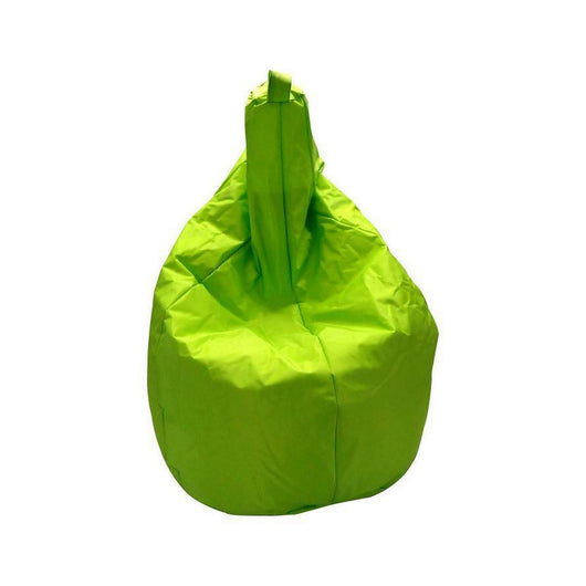 Poltrona a sacco a tinta Angillina, colore verde, Misure 80 x 120 x 80 cm