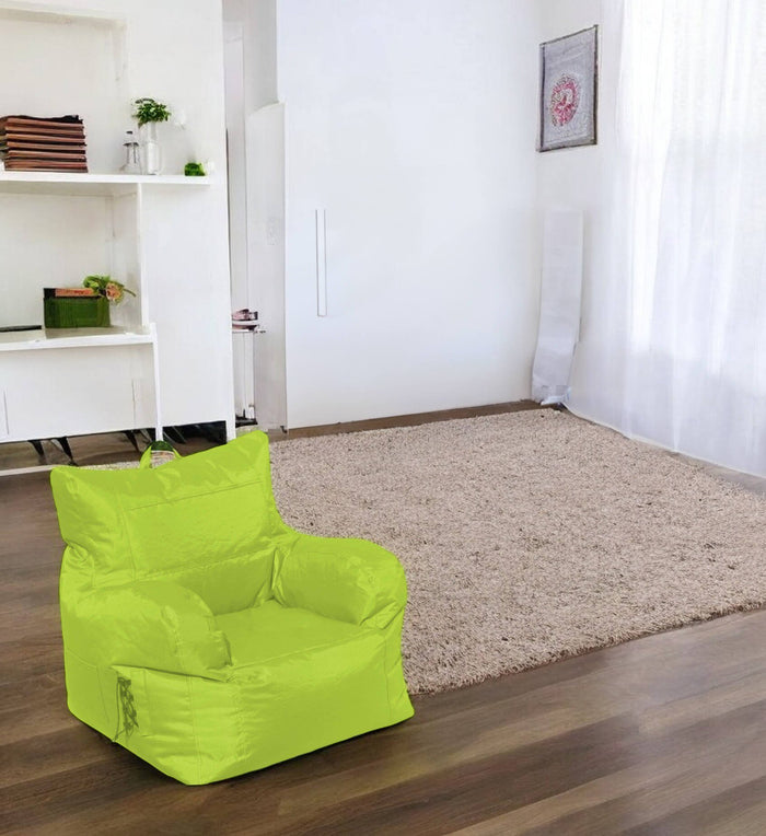 Poltrona imbottita con Ossidiana, colore verde, Misure 80 x 80 x 80 cm