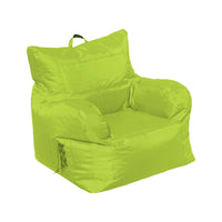 Poltrona imbottita con Ossidiana, colore verde, Misure 80 x 80 x 80 cm