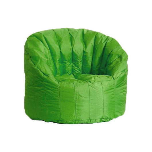 Poltrona imbottita Allos, colore verde, Misure 80 x 80 x 80 cm