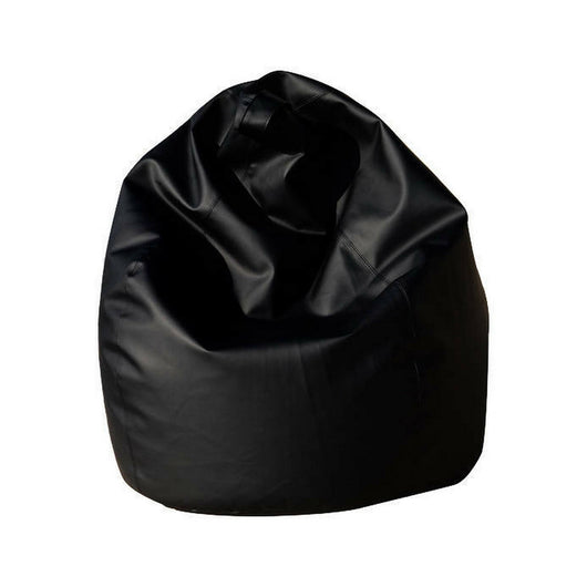 Poltrona a sacco a tinta Alez, colore nero, Misure 80 x 120 x 80 cm