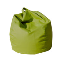 Pouf a sacco Azelia, colore verde, Misure 80 x 120 x 80 cm