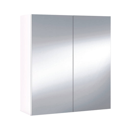 Mobile Pensile Bagno Andaluso, Mobile colonna per bagno, Armadietto sospeso, colore Bianco lucido, cm 60x21h65 - 2 ante