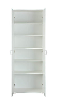 Armadio 2 ante con Dmcilro, color bianco, 70x34x189h