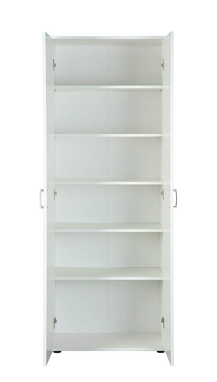 Armadio 2 ante con Dmcilro, color bianco, 70x34x189h