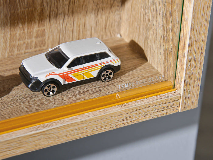 Vetrina con ripiani Dmoran, colore beige, cm 10 x 60 x80.