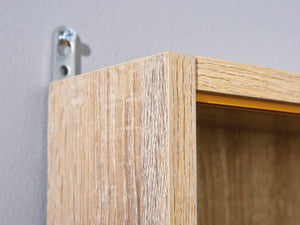 Vetrina con ripiani Dmoran, colore beige, cm 10 x 60 x80.