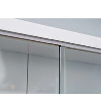 Vetrina con ripiani Dzio, colore bianco, Misure 60 x 10 x 80 cm