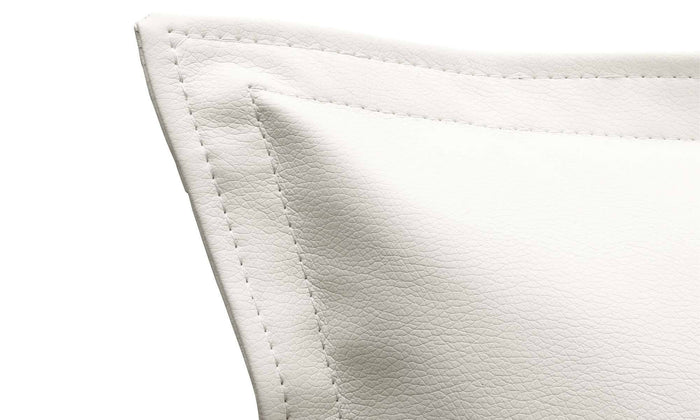 Letto matrimoniale Viburno, Letto contenitore con rivestimento in ecopelle, Made in Italy, Apertura frontale, adatto per materasso cm 160x190, Bianco