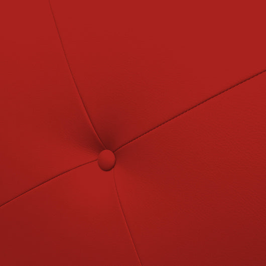 Talamo Italia Letto contenitore matrimoniale Mozart, Made in Italy, Struttura in ecopelle imbottita, Adatto a materasso 160x190 cm, Rosso