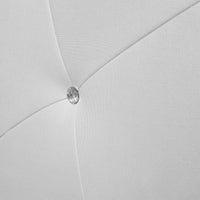 Talamo Italia Letto contenitore matrimoniale Strauss, Made in Italy, Struttura in tessuto imbottito, Adatto a materasso 160x190 cm, Bianco