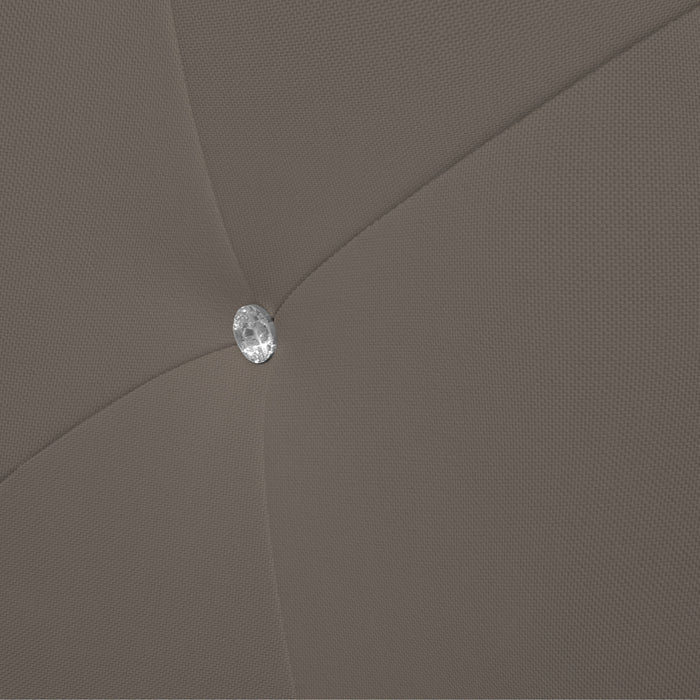 Talamo Italia Letto contenitore matrimoniale Strauss, Made in Italy, Struttura in tessuto imbottito, Adatto a materasso 160x190 cm, Tortora