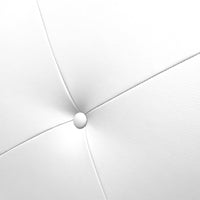 Talamo Italia Letto contenitore piazza e mezza Mozart, Made in Italy, Struttura in ecopelle imbottita, Adatto a materasso 120x190 cm, Bianco