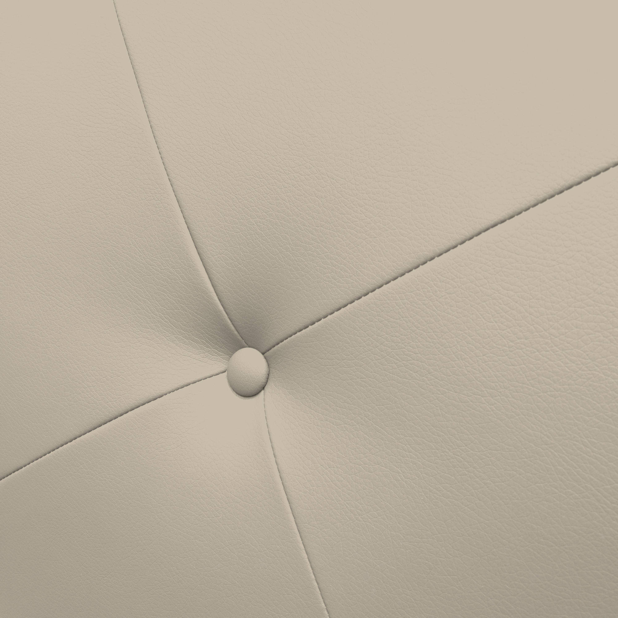 Talamo Italia Letto contenitore piazza e mezza Mozart, Made in Italy, Struttura in ecopelle imbottita, Adatto a materasso 120x190 cm, Panna