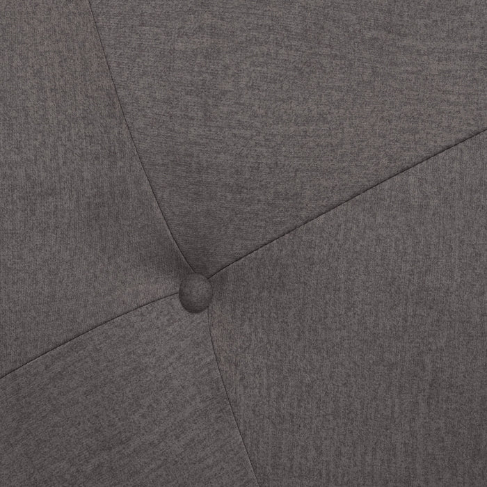 Talamo Italia Letto contenitore piazza e mezza Mozart, Made in Italy, Struttura in tessuto imbottito effetto velluto, Adatto a materasso 120x190 cm, Grigio