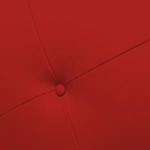 Talamo Italia Letto contenitore piazza e mezza Mozart, Made in Italy, Struttura in ecopelle imbottita, Adatto a materasso 120x190 cm, Rosso