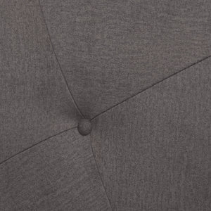 Talamo Italia Letto contenitore singolo Mozart, Made in Italy, Struttura in tessuto imbottito effetto velluto, Adatto a materasso 80x190 cm, Grigio