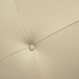 Talamo Italia Letto contenitore singolo Mozart, Made in Italy, Struttura in tessuto imbottito, Adatto a materasso 80x190 cm, Panna