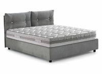 Agamennone, Letto Piazza e Mezza Sfoderabile Made in Italy, Grigio