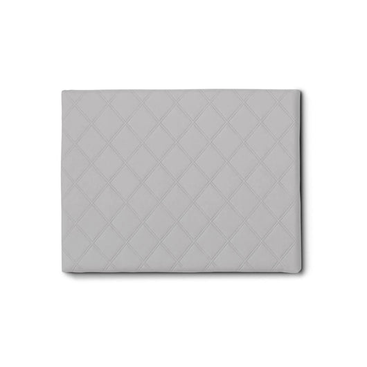 Letto singolo Arak, Testata in ecopelle a muro, Made in Italy, adatta a letto Singolo, cm 90x60, Bianco