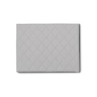 Letto singolo Arak, Testata in ecopelle a muro, Made in Italy, adatta a letto Singolo, cm 90x60, Bianco