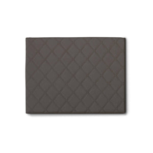 Letto singolo Arak, Testata in ecopelle a muro, Made in Italy, adatta a letto Singolo, cm 90x60, Tortora