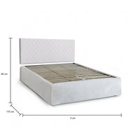 Letto Matrimoniale Alfredo, Letto Matrimoniale Sfoderabile Made in Italy, Bianco