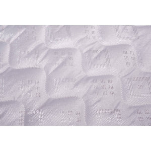 Materasso singolo ortopedico, Made in Italy, imbottitura in poliuretano espanso e fibra anallergica, rivestimento in tessuto jacquard, cm 90x190h24, Bianco