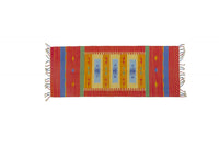 Tappeto moderno Seattle, stile kilim, 100% cotone, multicolore, 180x60cm