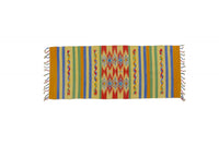 Tappeto moderno Seattle, stile kilim, 100% cotone, multicolore, 240x60cm