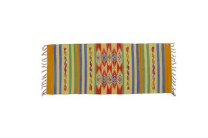 Tappeto moderno Seattle, stile kilim, 100% cotone, multicolore, 240x60cm
