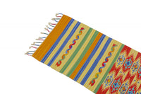 Tappeto moderno Seattle, stile kilim, 100% cotone, multicolore, 240x60cm