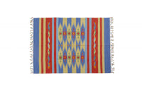 Tappeto moderno Seattle, stile kilim, 100% cotone, multicolore, 200x140cm