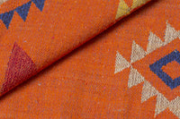 Tappeto moderno Seattle, stile kilim, 100% cotone, multicolore, 90x60cm