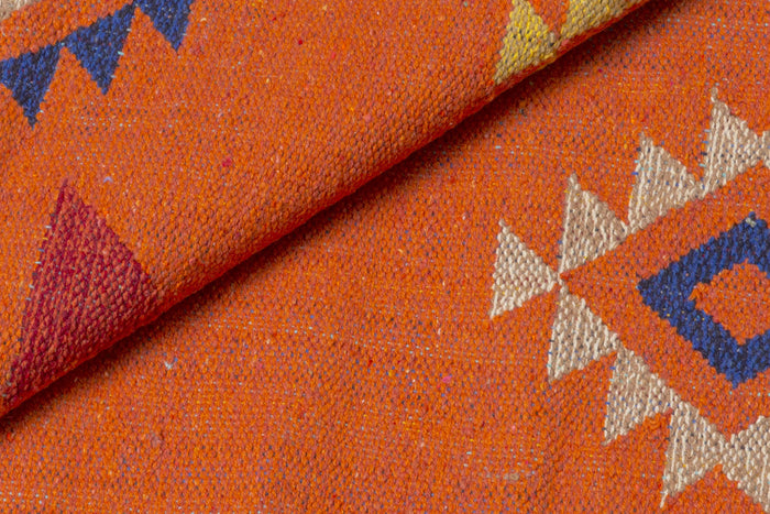 Tappeto moderno Seattle, stile kilim, 100% cotone, multicolore, 90x60cm