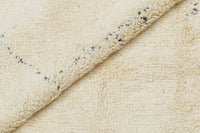 Tappeto moderno California, stile kilim, 100% cotone, avorio, 200x140cm