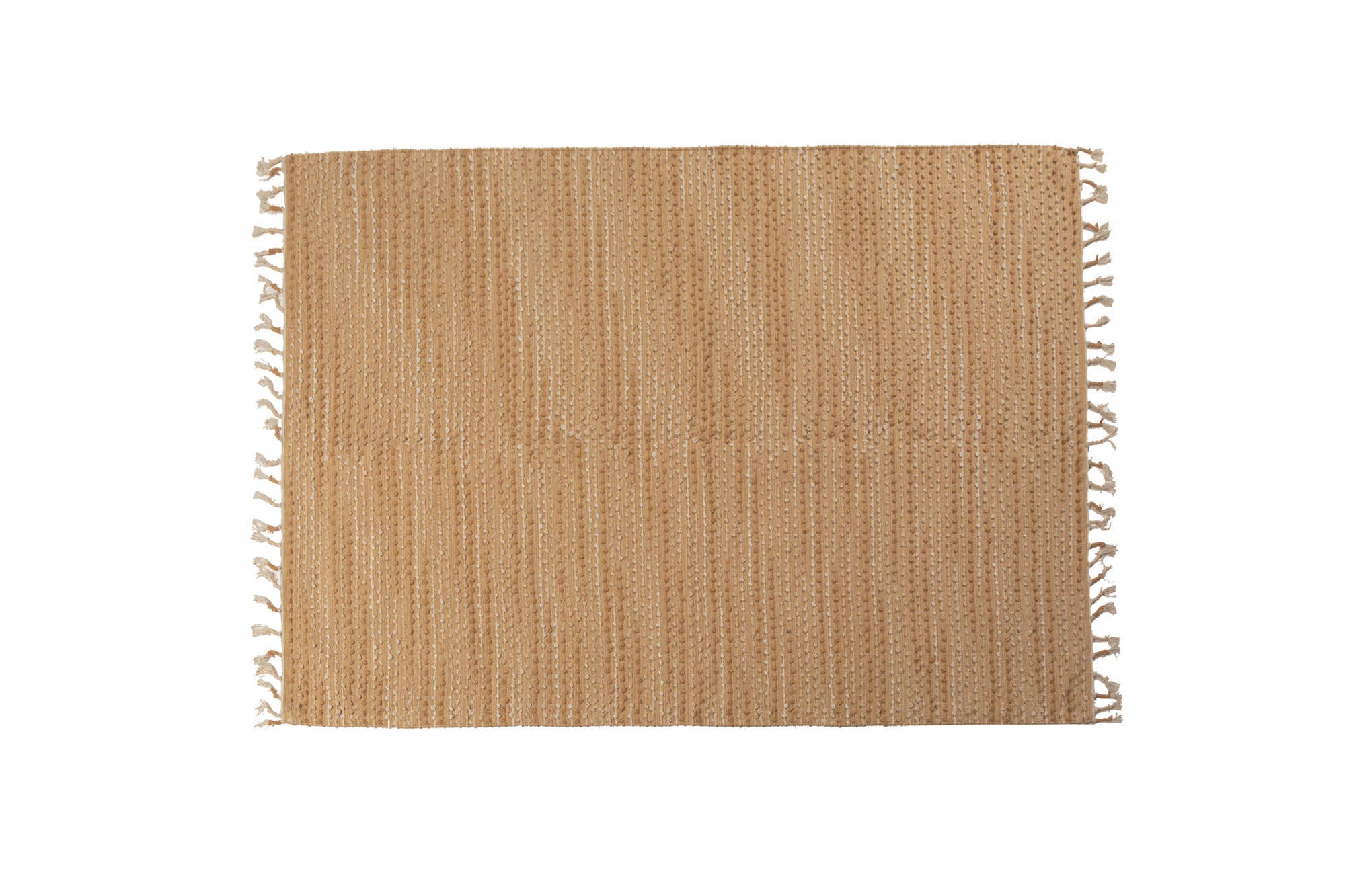 Tappeto moderno Atlanta, stile kilim, 100% cotone, avorio, 170x110cm