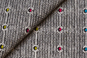 Tappeto moderno Texas, stile kilim, 100% cotone, nero, 180x60cm