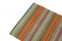 Tappeto moderno Cleveland, stile kilim, 100% cotone, multicoloree, 200x140cm