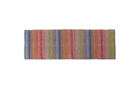 Tappeto moderno Cleveland, stile kilim, 100% cotone, multicoloree, 180x60cm