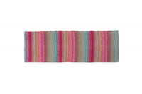Tappeto moderno Cleveland, stile kilim, 100% cotone, multicoloree, 240x60cm