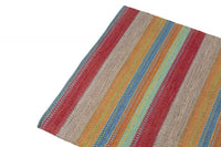 Tappeto moderno Cleveland, stile kilim, 100% cotone, multicoloree, 150x80cm